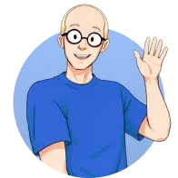 Billede af Toke der vinker.